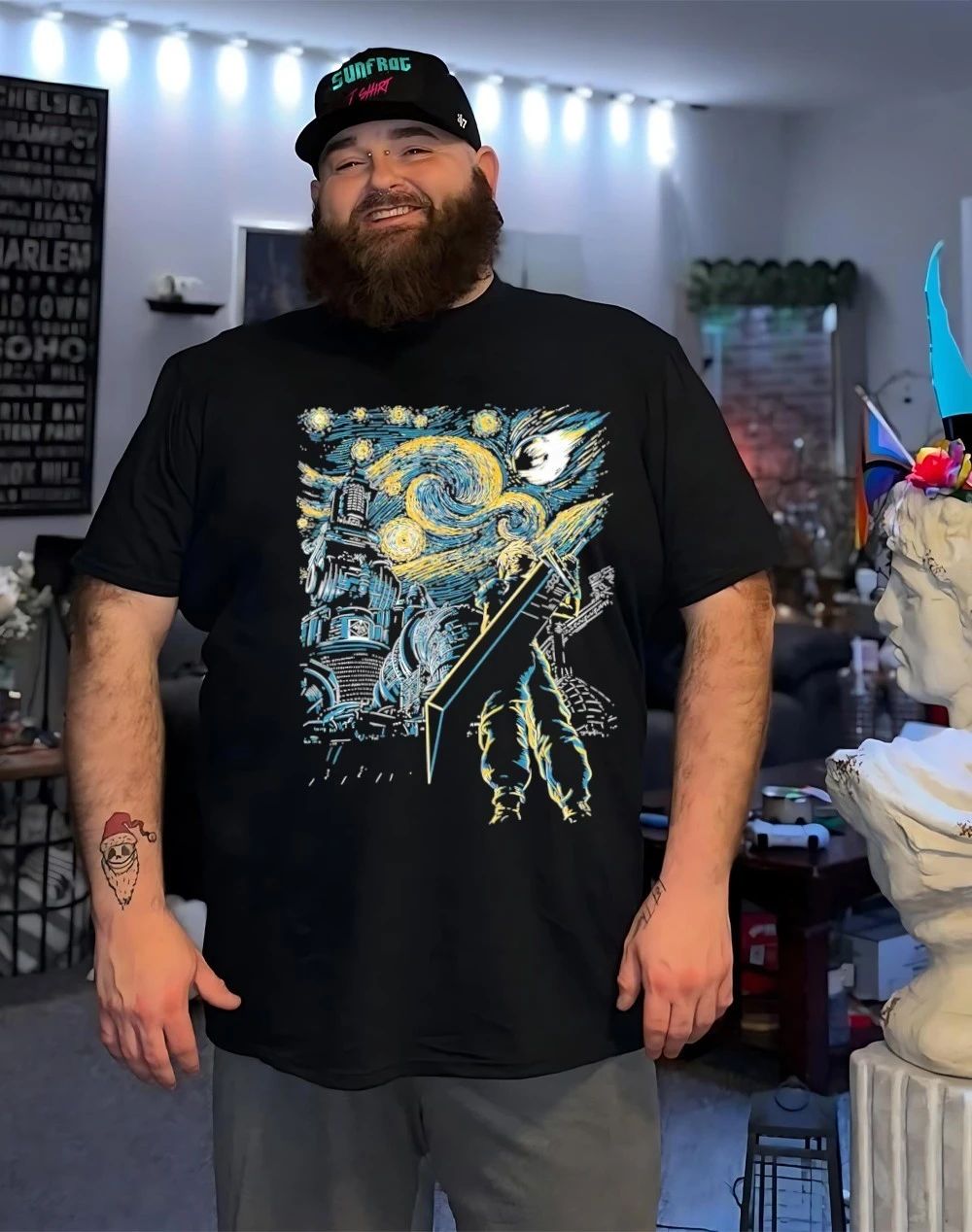 Final Fantasy and Van Gogh Starry Remake shirt
