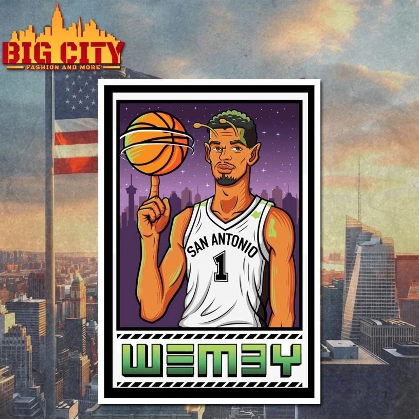 Victor Wembanyama San Antonio Spurs Wemby Giclee Art Shirt