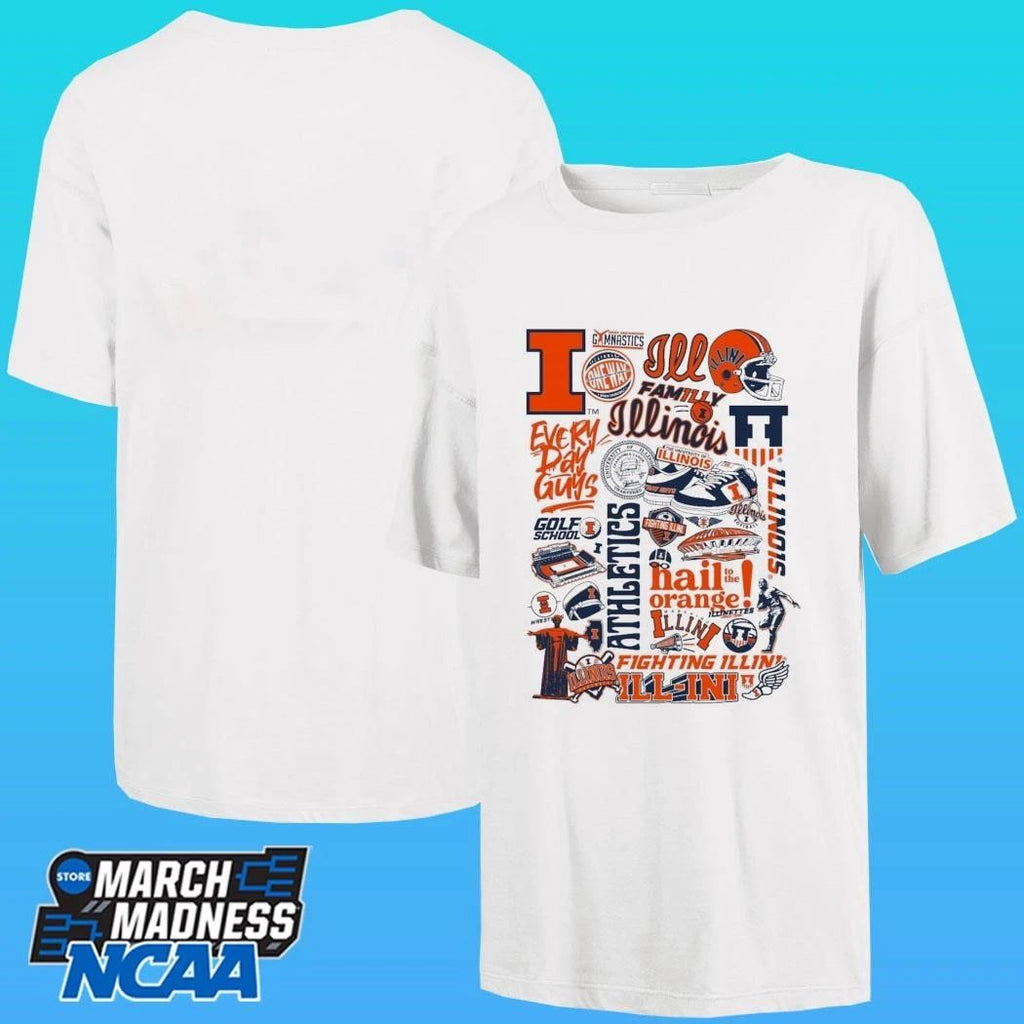 Illinois Athletics Adult Symbols Shirt