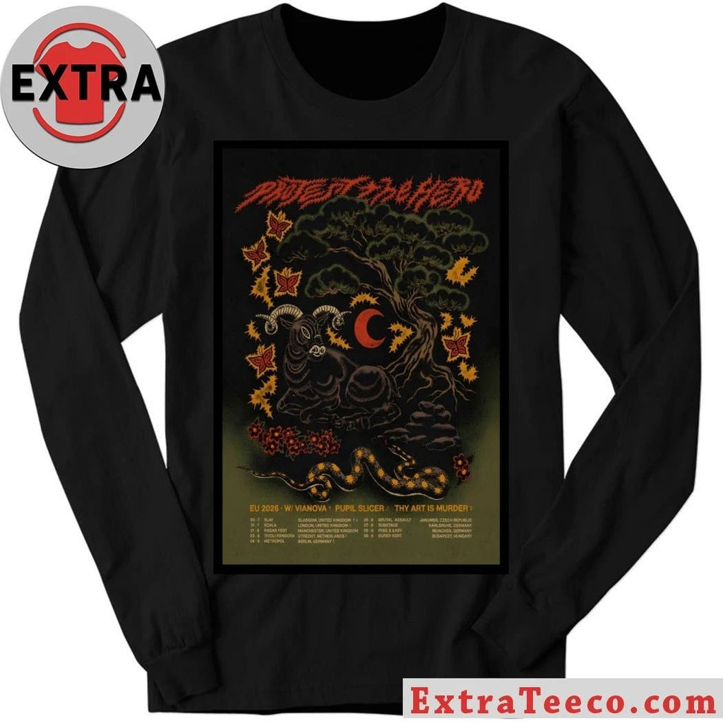 Protest The Hero Tour Europa 2026 Poster Shirt