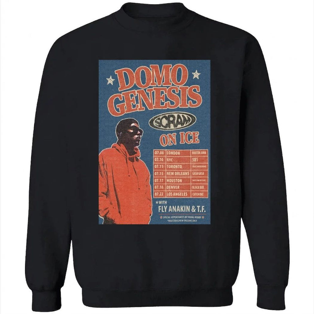 Domo Genesis Scram On Ice Tour 2026 Poster Shirt