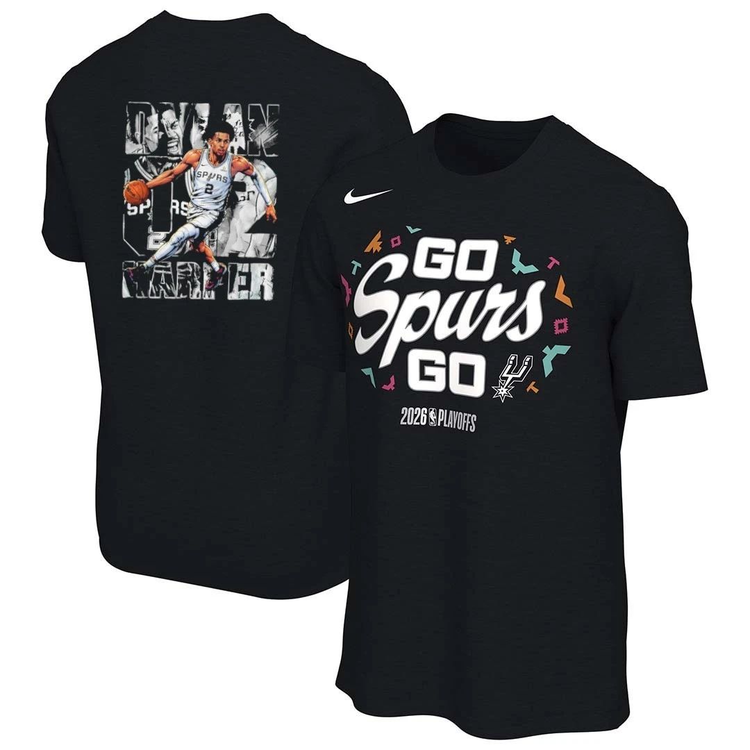 Spurs Dylan Harper graphic front and back shirt