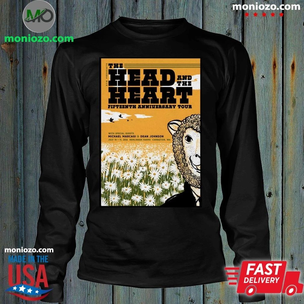The Head And The Heart Remlinger Farms, Carnation WA Jul 10-11 2026 Poster Shirt