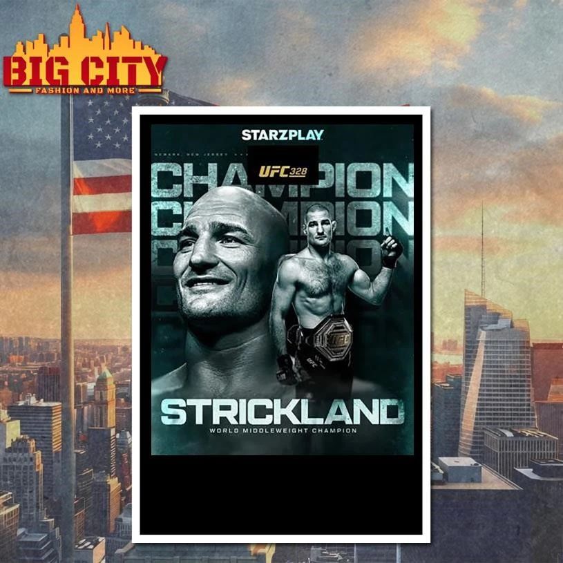 Sean Strickland 2026 World Middleweight Champion UFC 328 Shirt