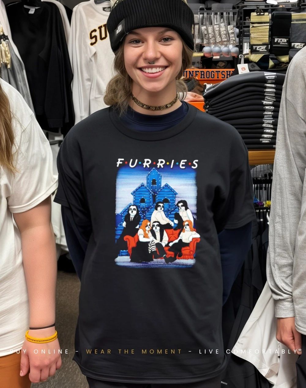 Dogs Furries Friends movie parody shirt