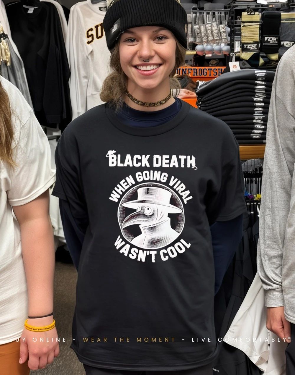 Plague doctor black death when going viral wasn’t cool shirt