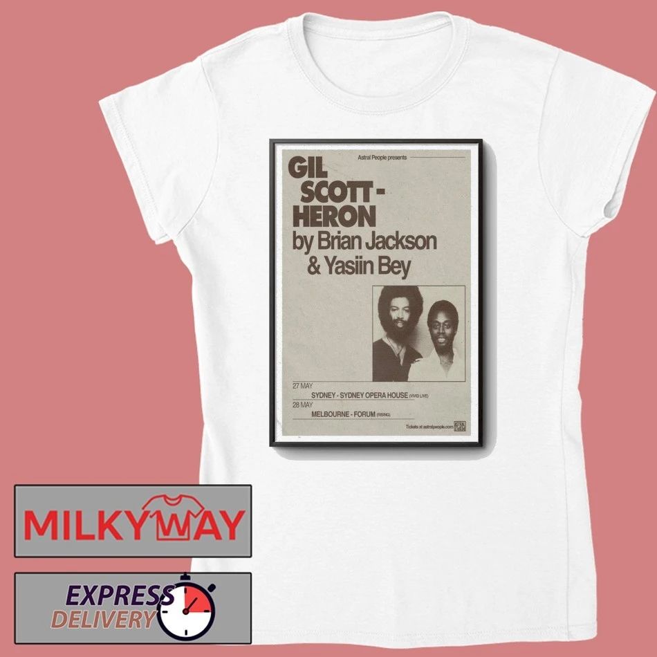 May 27 2026 Gil Scott-Heron Poster Sydney Opera House TOUR shirt