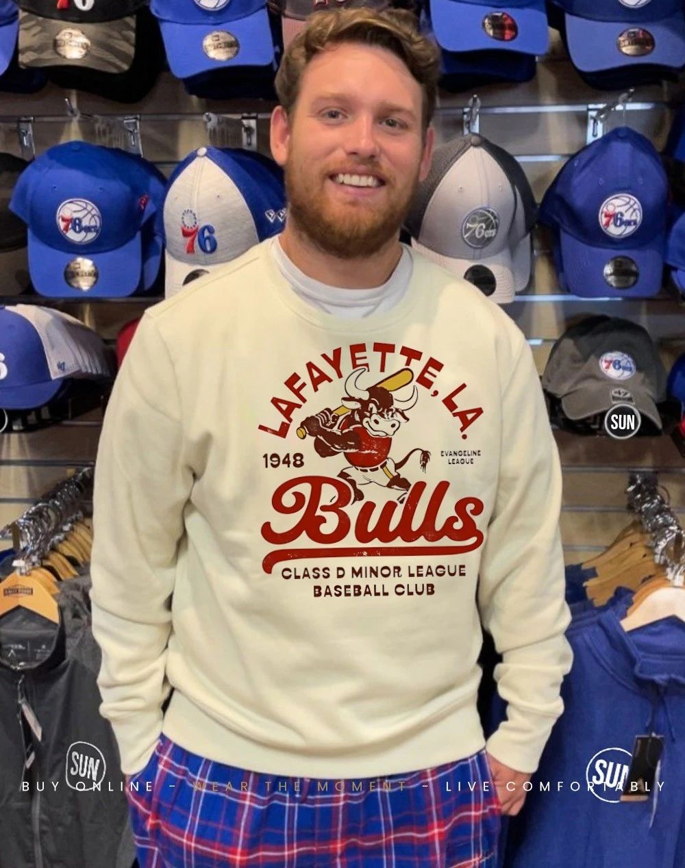 Lafayette Bulls est 1948 Class D Minor league baseball club shirt