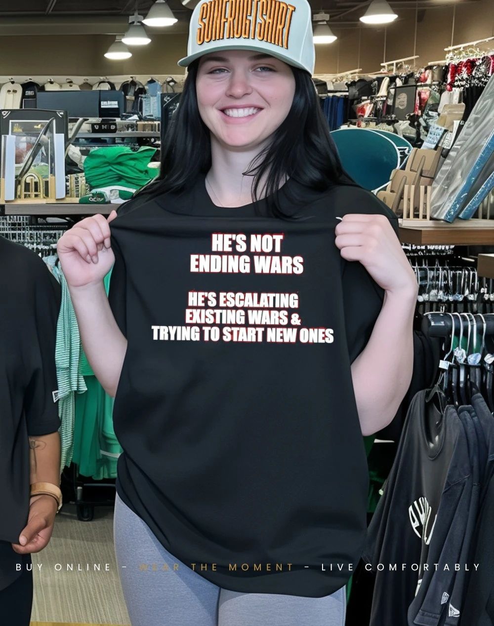 He’s not ending wars he’s escalating existing wars and trying to start new ones shirt
