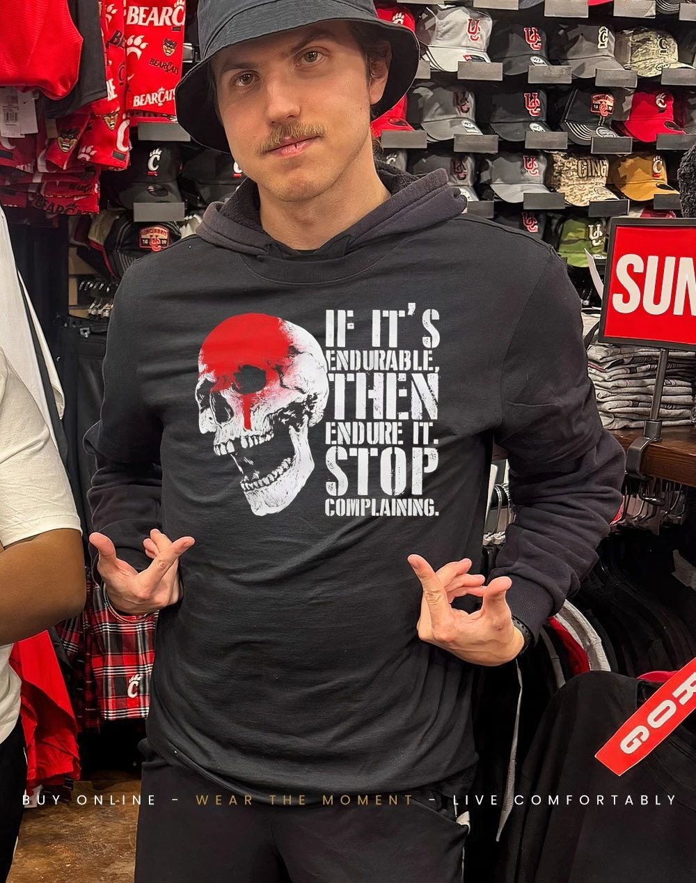 Skull if it’s endurable then endure it stop complaining shirt