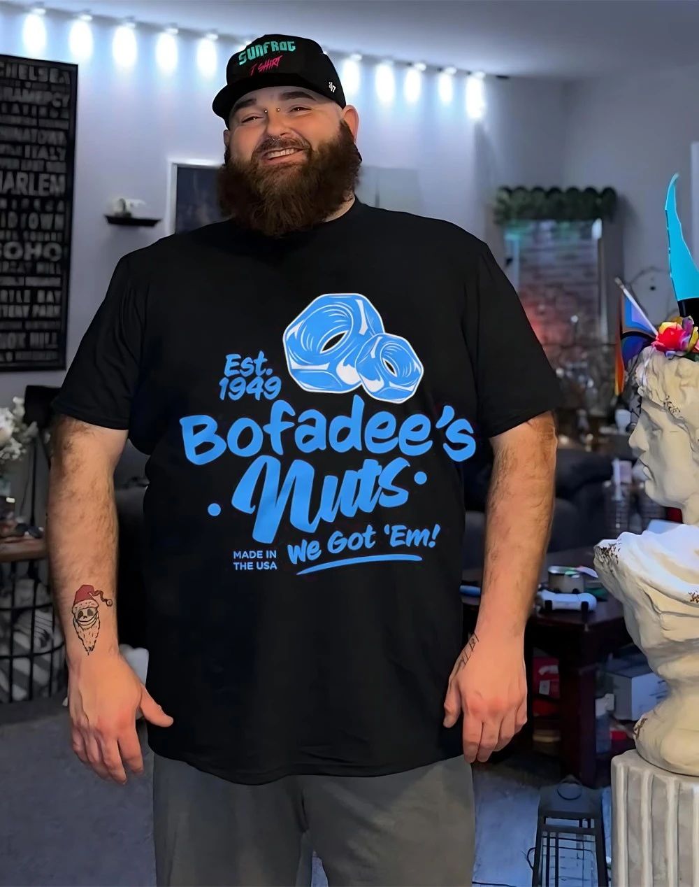 Bofadee’s Nuts est 1949 we got ’em shirt
