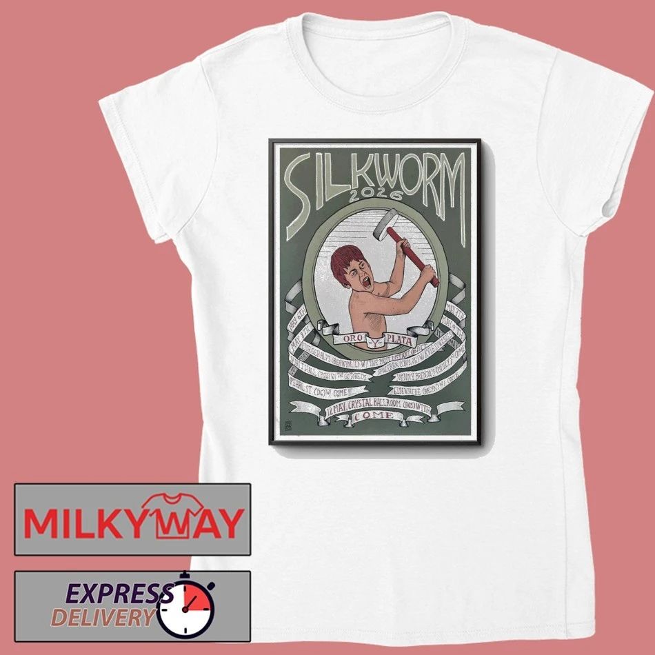 Tour MAY 12 2026 Silkworm Crystal Ballroom Poster shirt