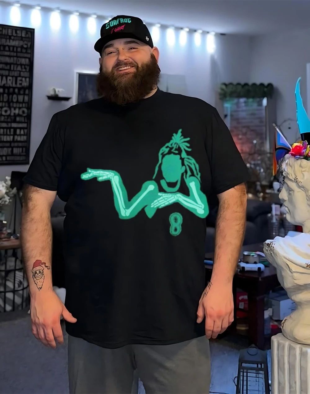 Bones Hyland Skelly Timberwolves front and back shirt