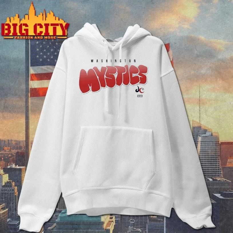 Washington Mystics Bubble Script Crop Shirt
