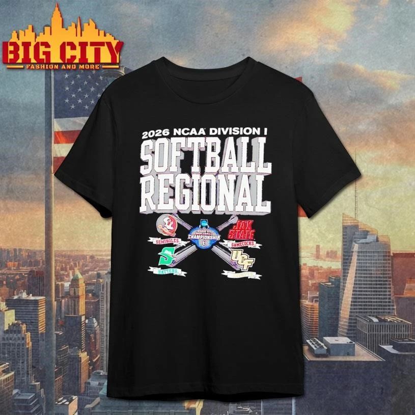NCAA Division I Softball regional 2026 Seminoles Gamecocks Hatters and Knights Shirt