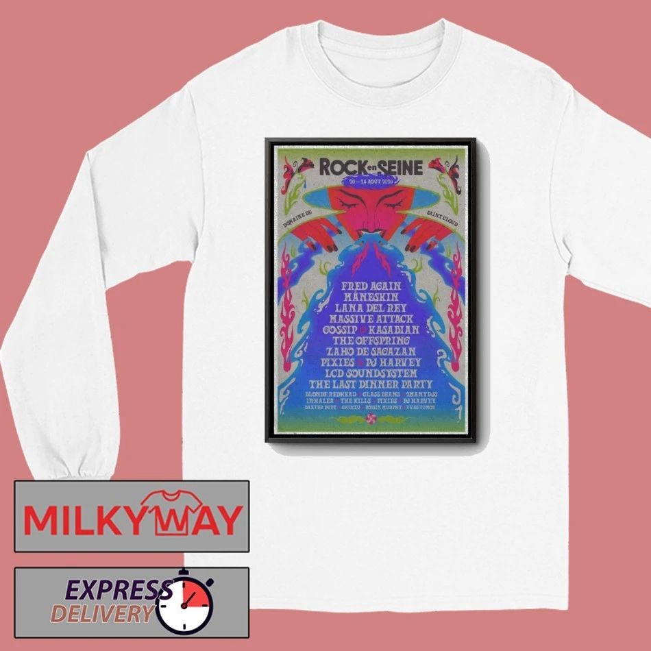 TOUR 2026 Rock En Seine Domaine Saint Cloud Poster LIMITED shirt