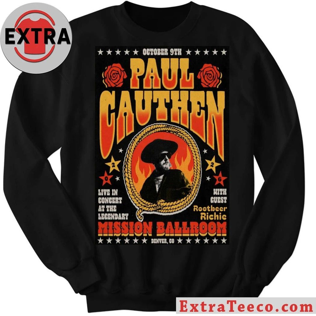Paul Cauthen October 9 2026 In Denver CO Poster Shirt