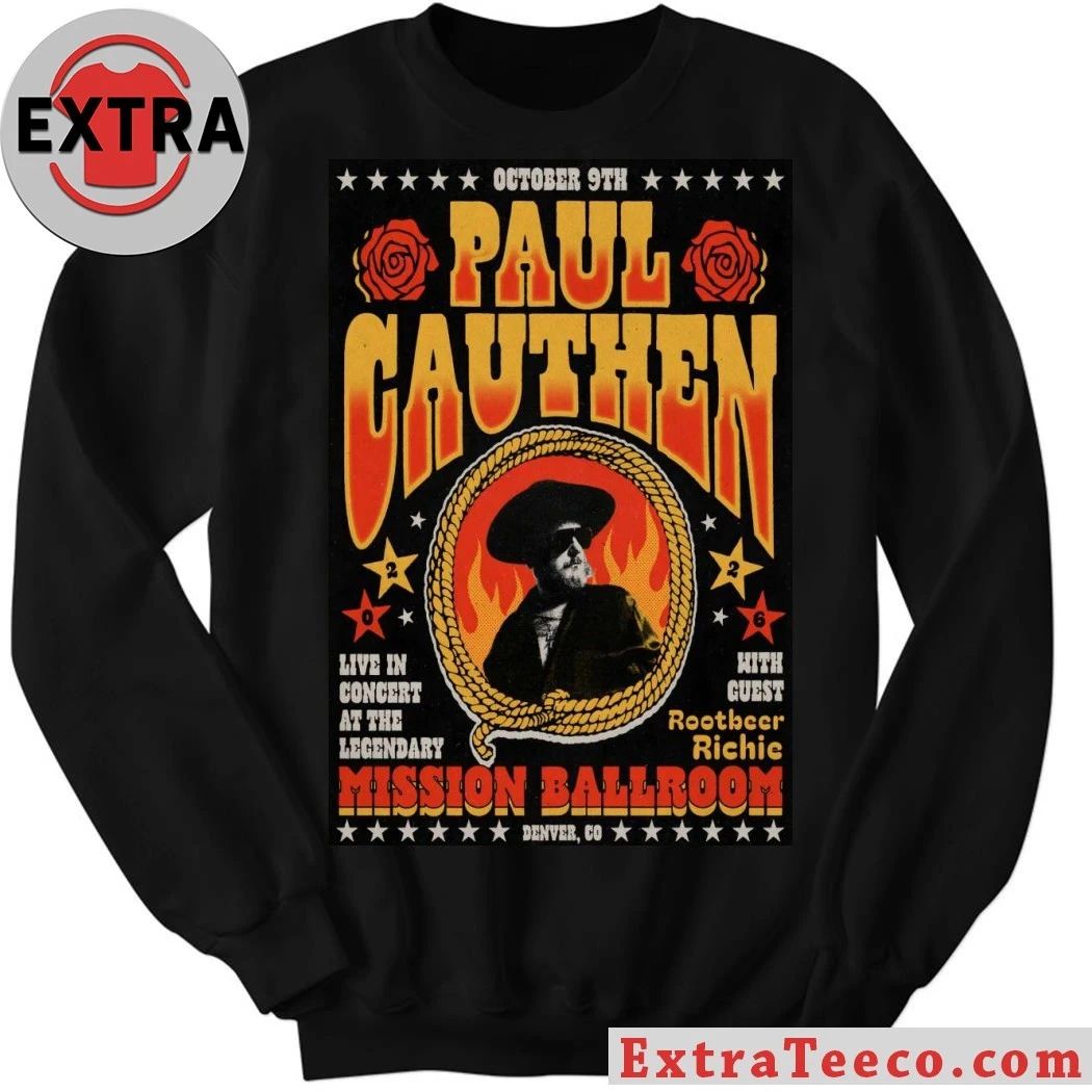 Paul Cauthen October 9 2026 In Denver CO Poster Shirt
