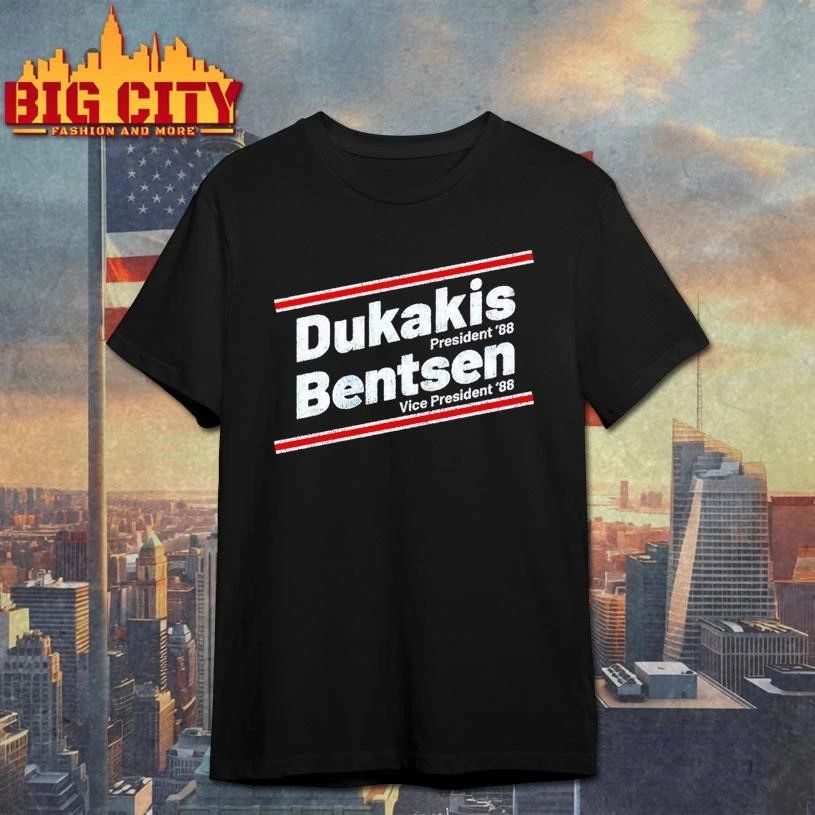 Michael Dukakis president ’88 and vice president Lloyd Bentsen shirt