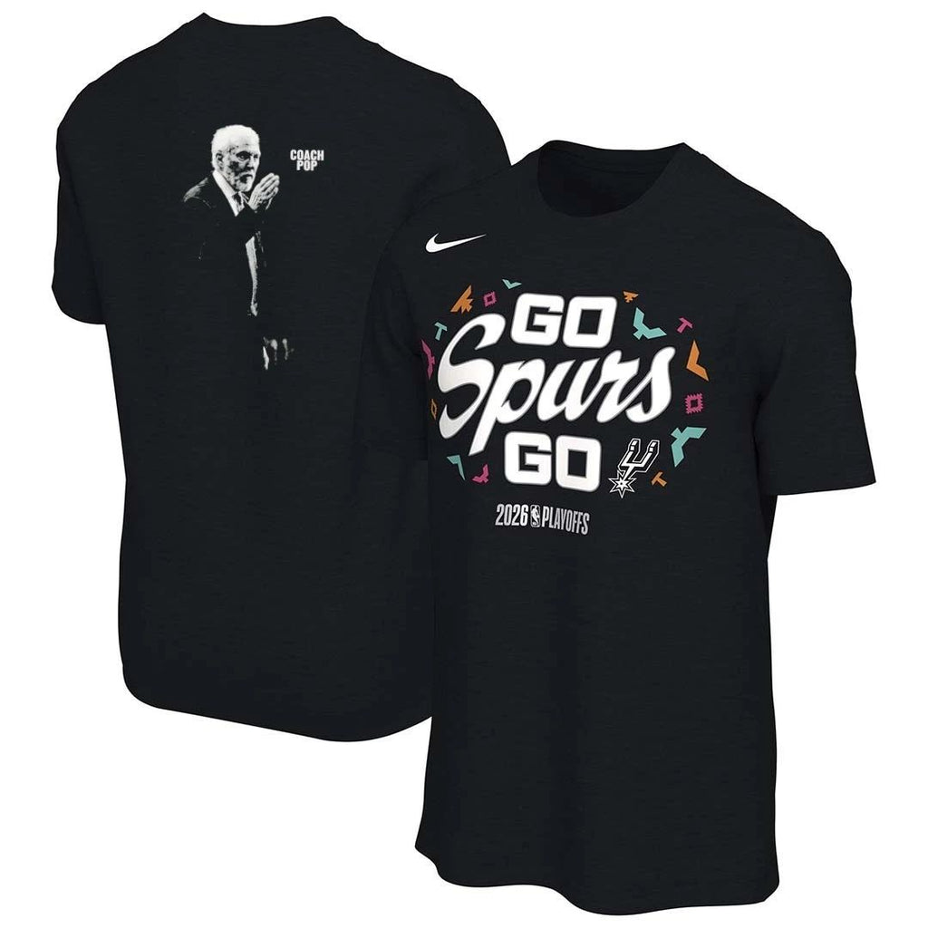 Coach Pop San Antonio Spurs front and back shirt