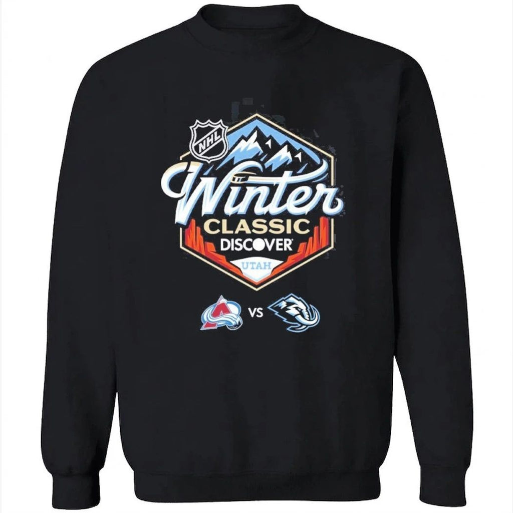 NHL Winter Classic 2027 Discover Utah Logo Colorado Avalanche Vs Utah Mammoth T-Shirt