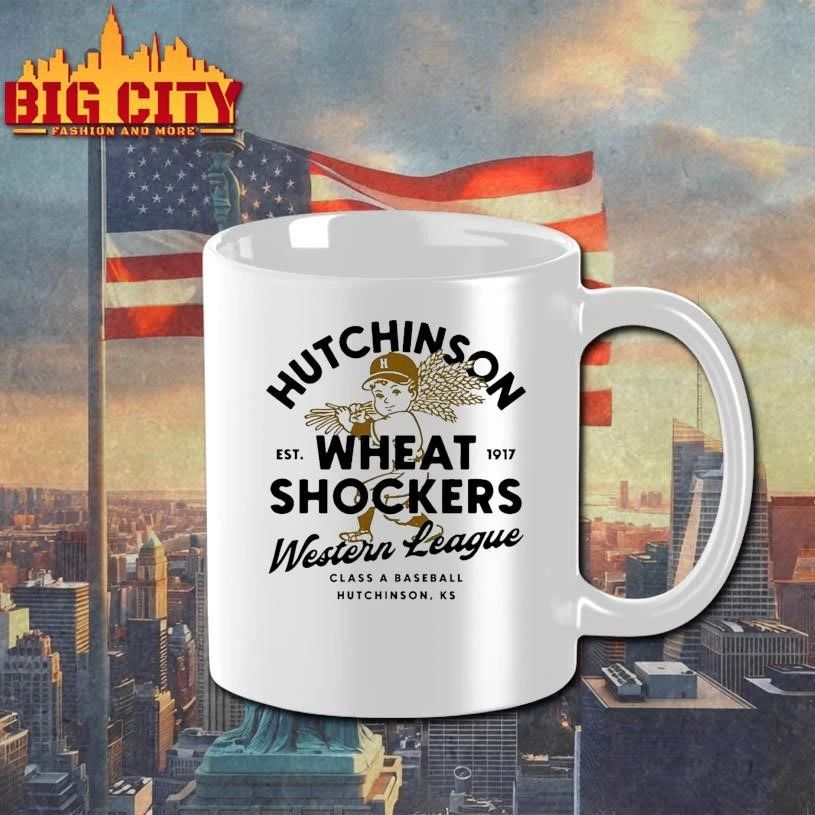 Hutchinson Wheat Shockers Western League Class A Baseball Hutchinson Kansas Est 1917 Shirt
