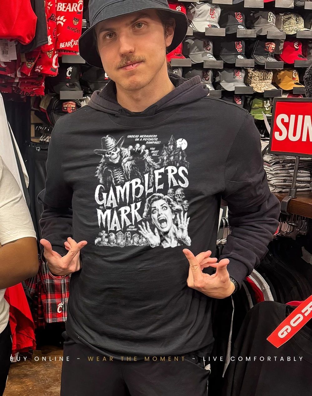 Gamblers Mark undead merauders on a psychotic rampage shirt