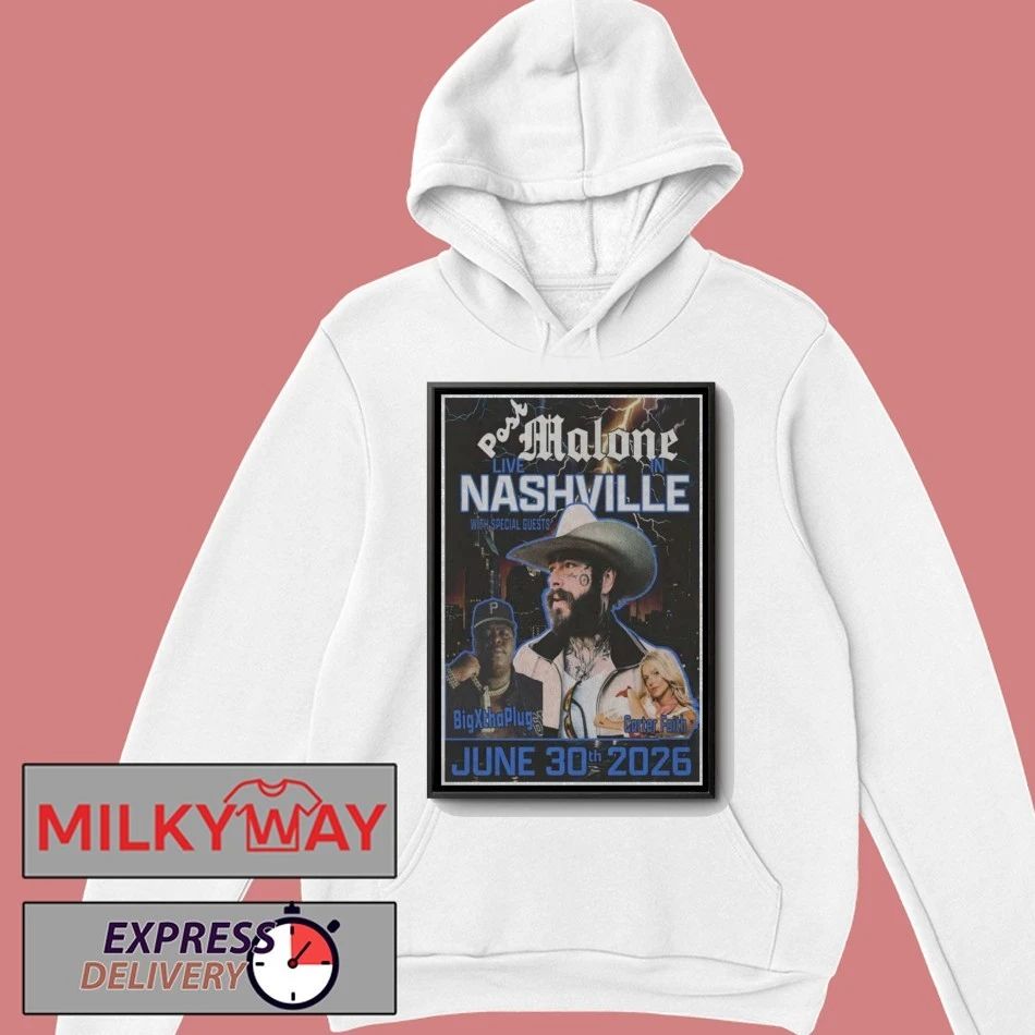 LIMITED June 30 2026 Post Malone Nissan Stadium, Nashville, TN Poster Tour shirt