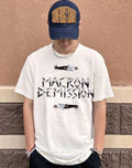 Bayrou Macron demission shirt