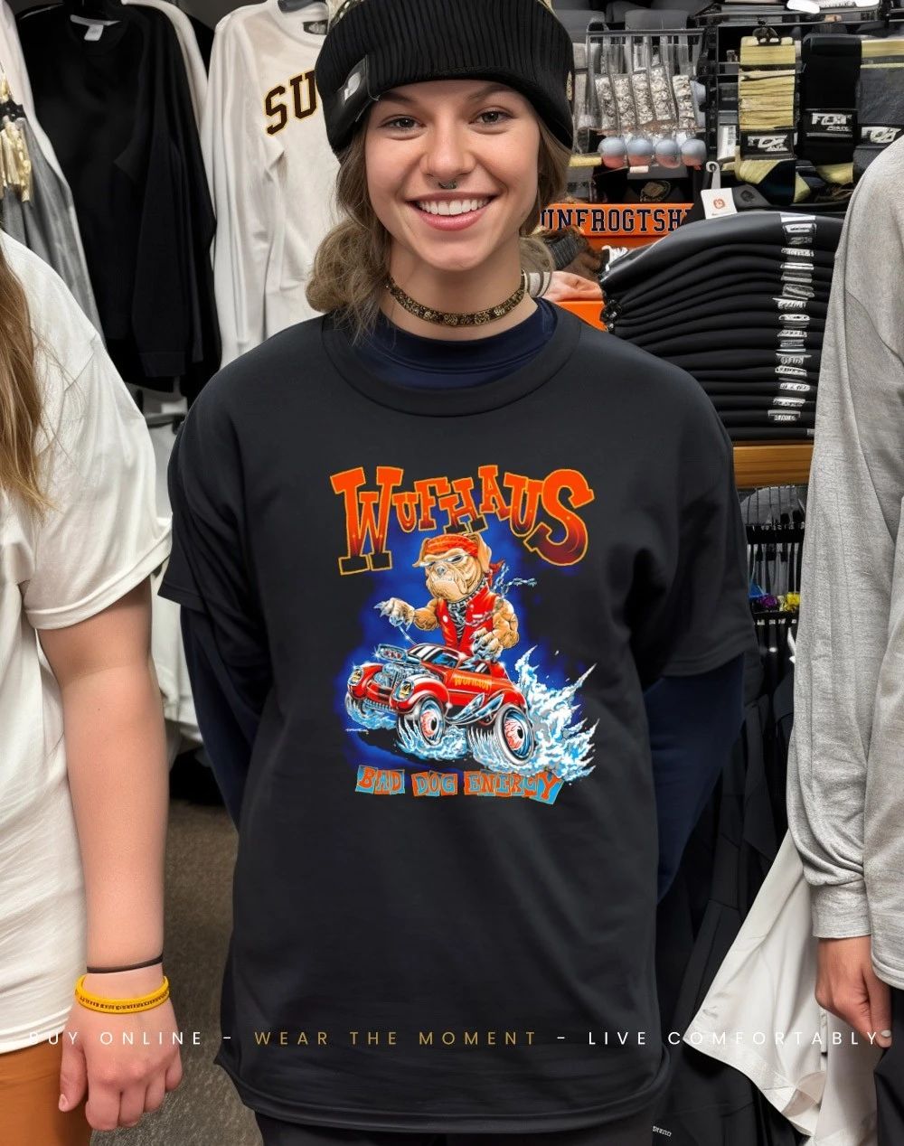 Wufhaus bad dog energy shirt