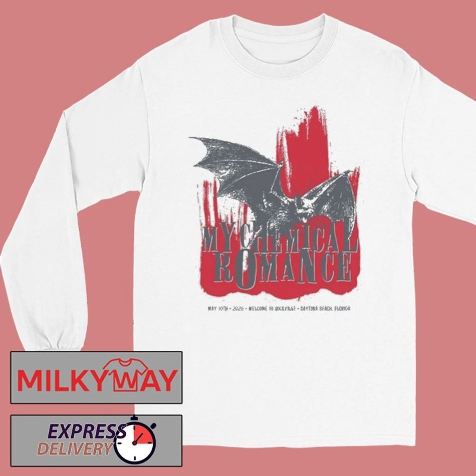 My Chemical Romance May 10 2026 Hoodie Daytona Beach TOUR shirt