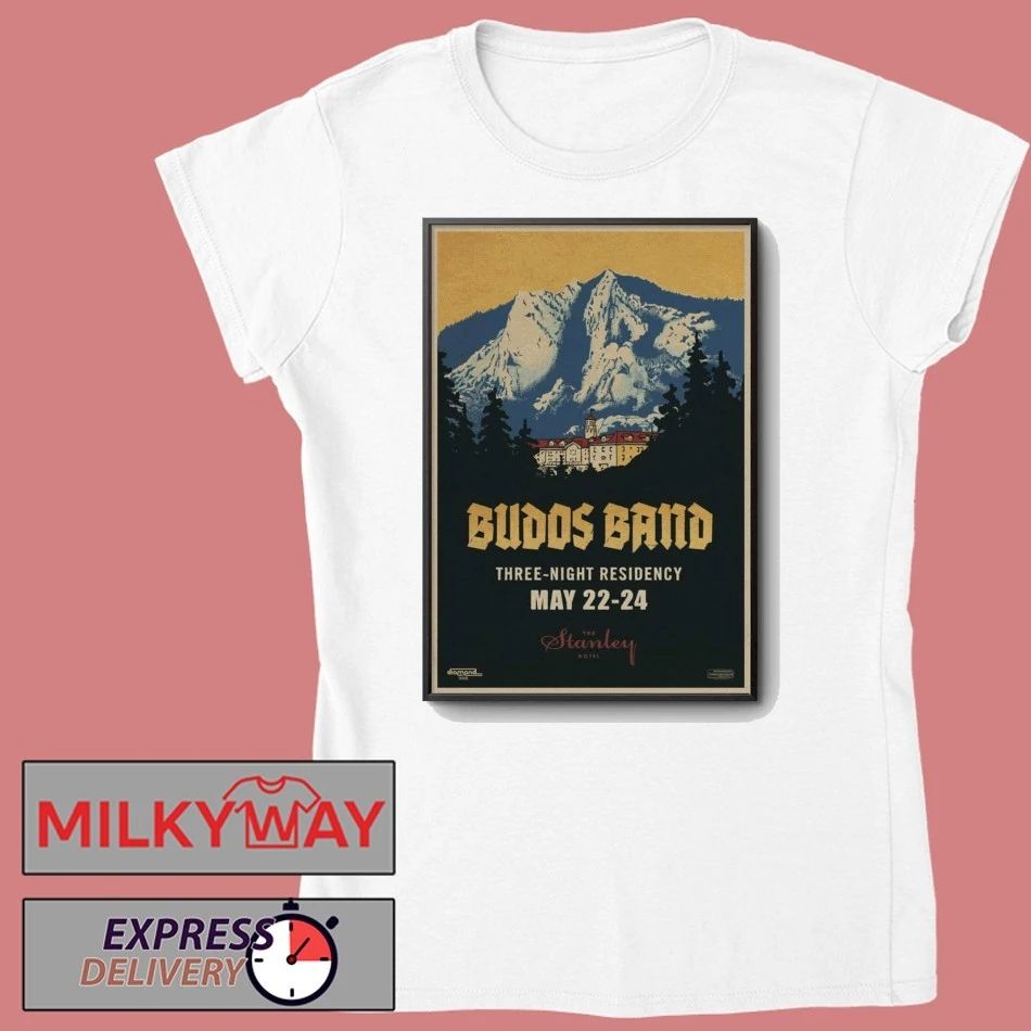 LIMITED May 22-24 2026 Budos Band Poster The Stanley Hotel Tour shirt