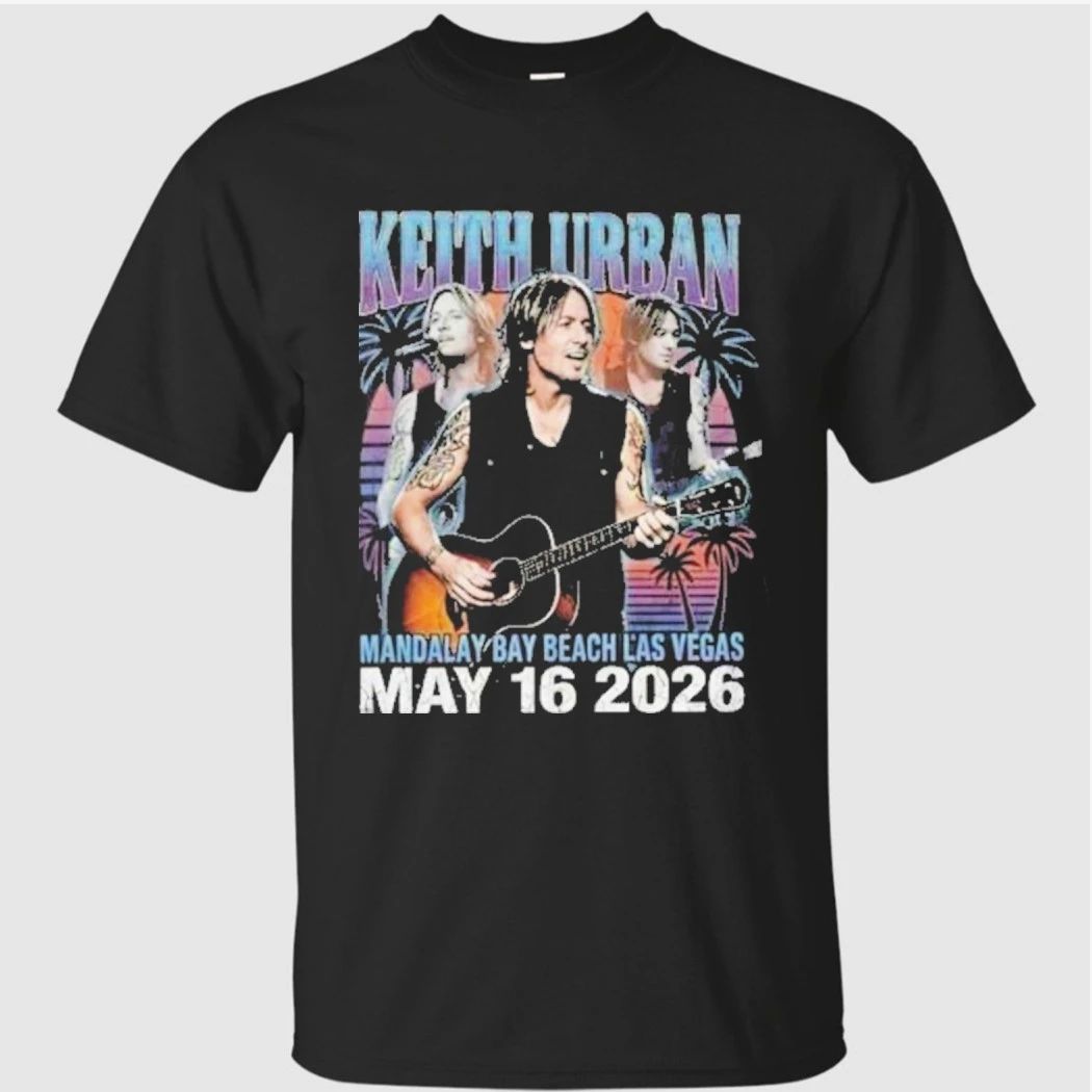 Keith Urban Las Vegas Concert May 16 2026 Mandalay Bay Beach Concert Vintage Bootleg Shirt