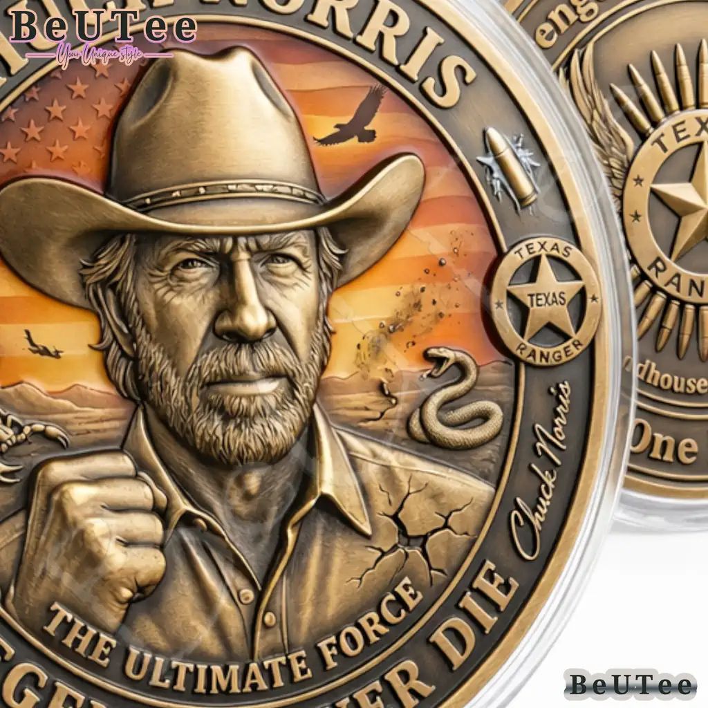 Chuck Norris Legends Never Fade Memorial 1940 2026 Coin