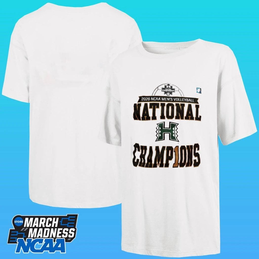 Hawaii Rainbow Warriors 2026 Ncaa Men’s Volleyball National Champions Locker Room Shirt