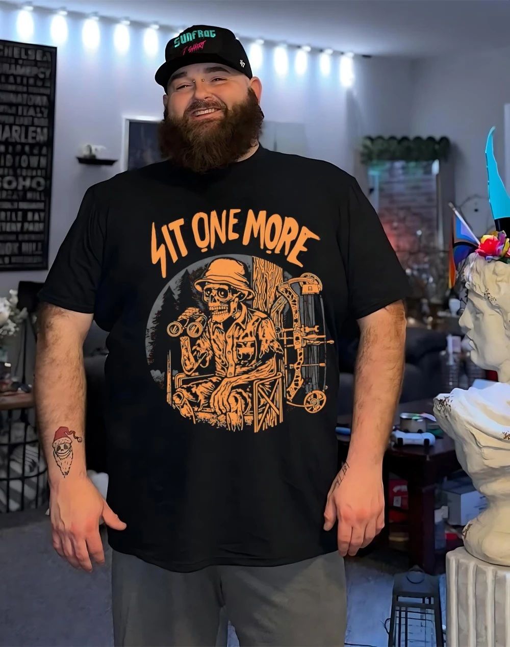 Veteran skeleton sit one more shirt