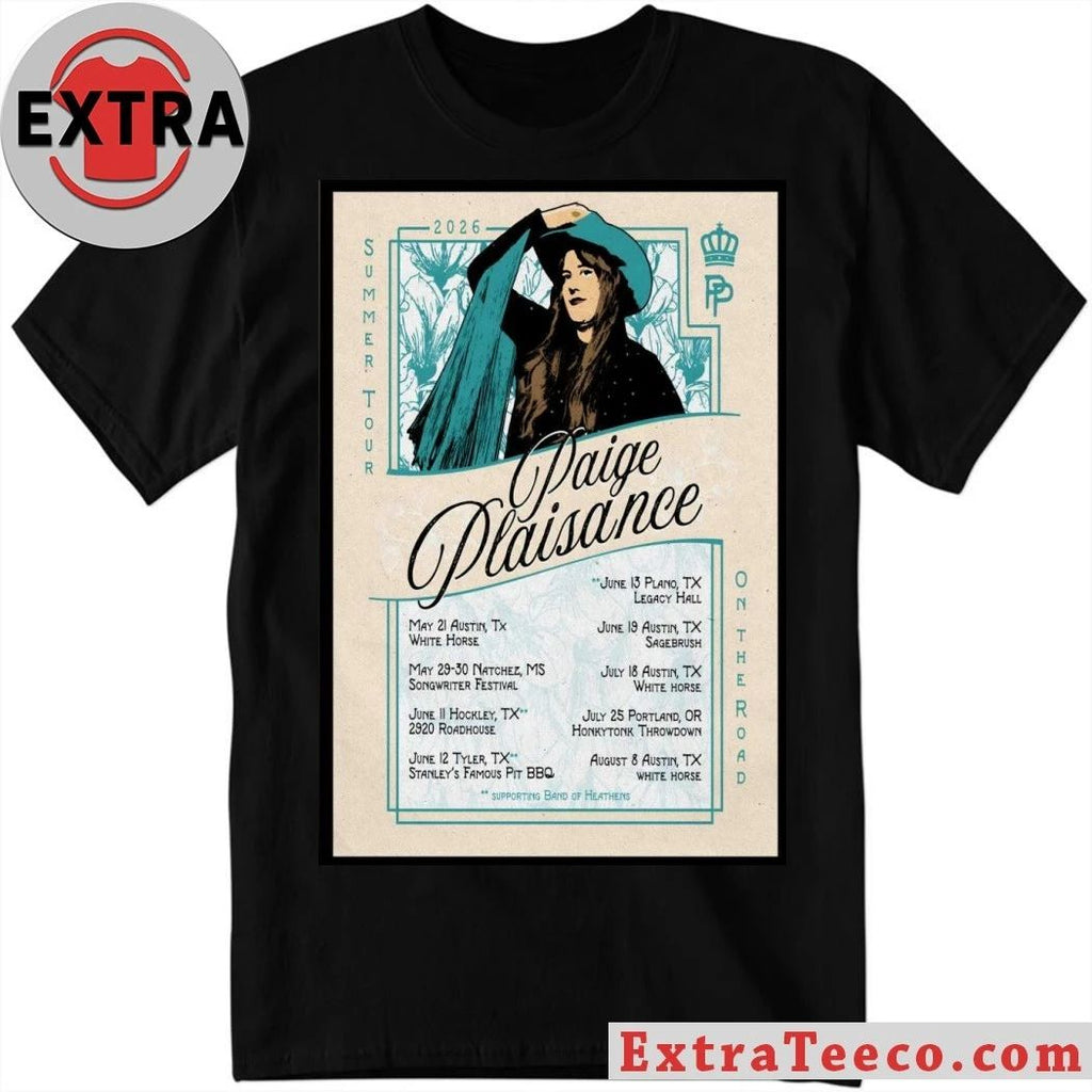 Paige Plaisance Summer 2026 Shows Poster Shirt