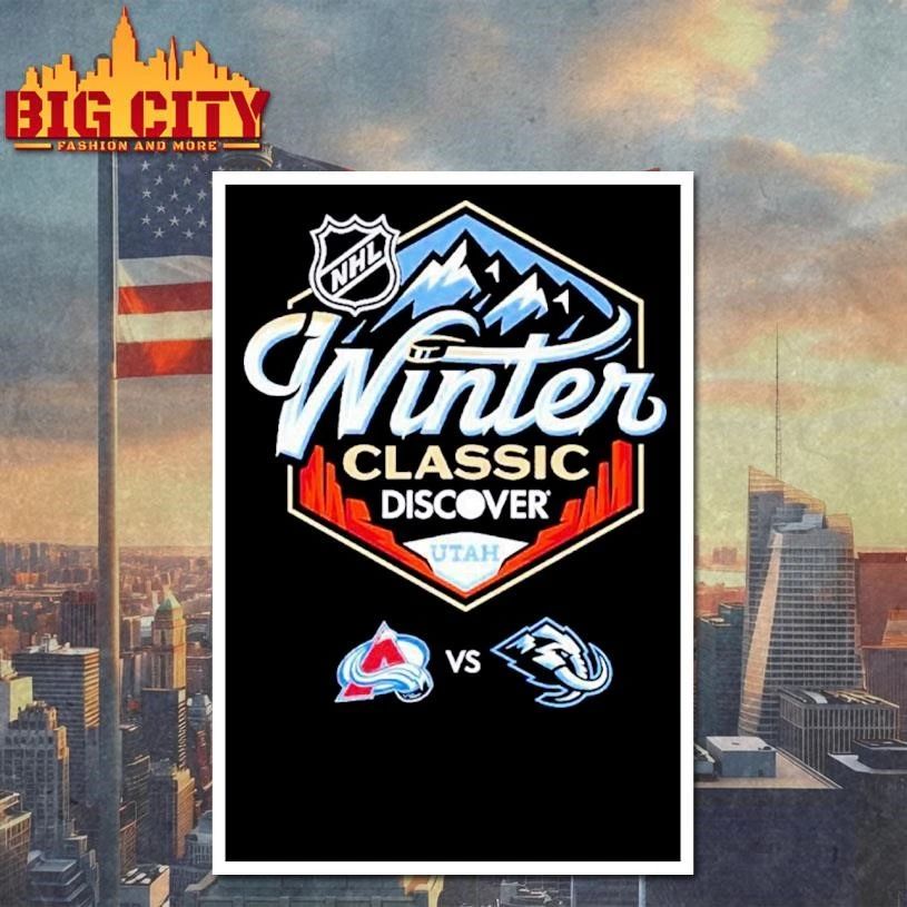 NHL Winter Classic 2027 Discover Utah Logo Colorado Avalanche Vs Utah Mammoth Shirt