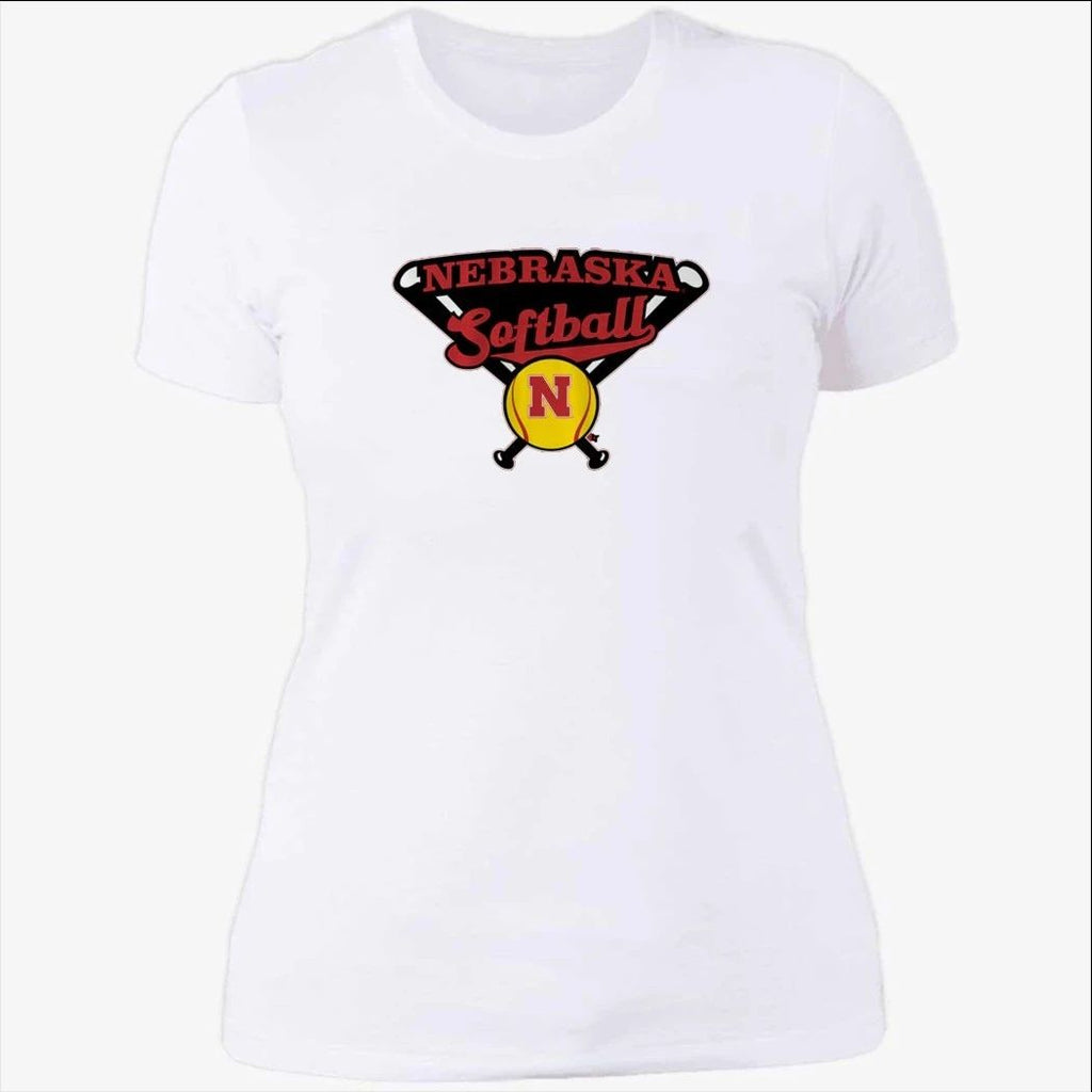 Nebraska Softball Crossed Bats Shirt