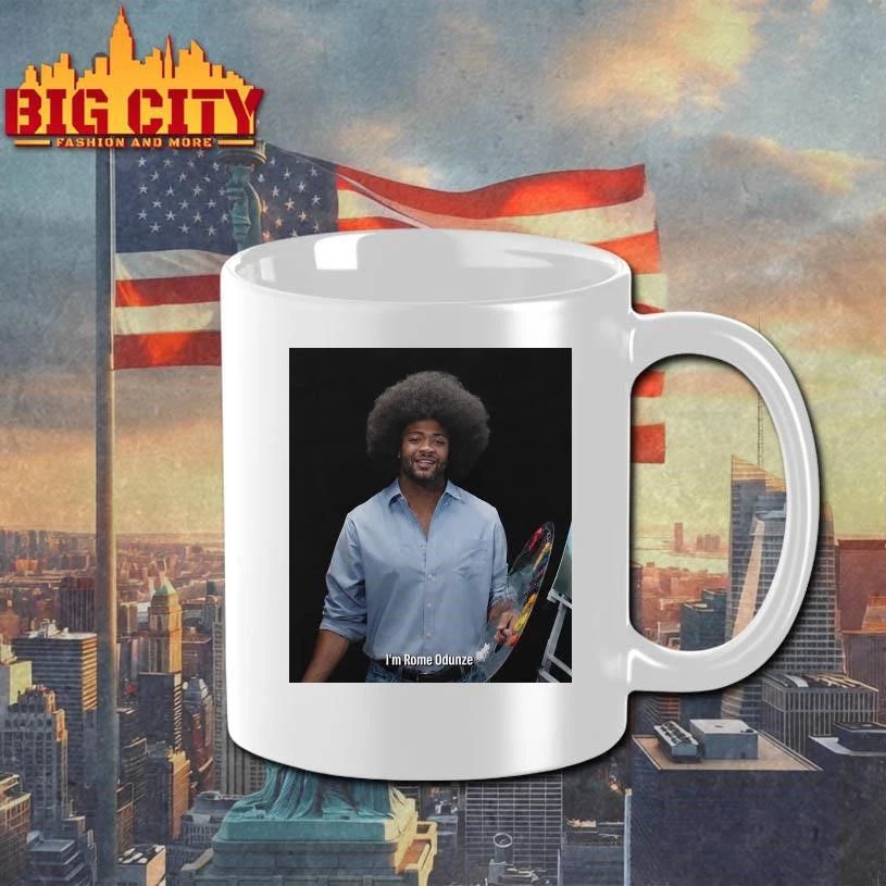 Rome Odunze transformed into Bob Ross Shirt