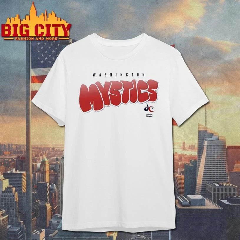 Washington Mystics Bubble Script Crop Shirt