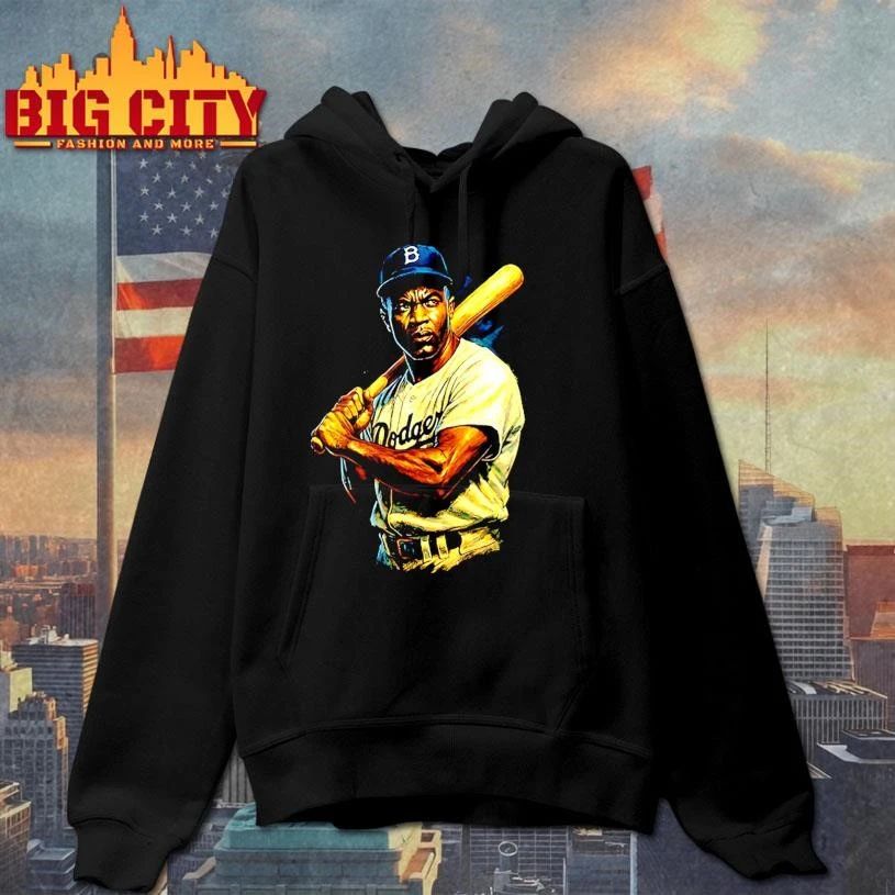 Jackie Robinson Brooklyn Baseball Legend portrait vintage shirt