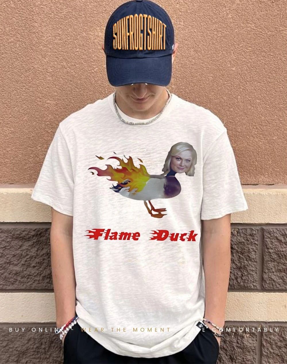 Parks and Rec Leslie Knope flame duck shirt