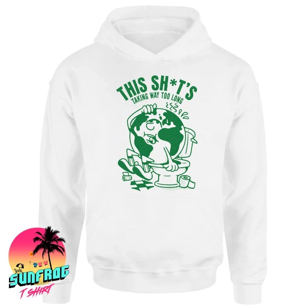 Earth toilet this shit’s taking way too long shirt