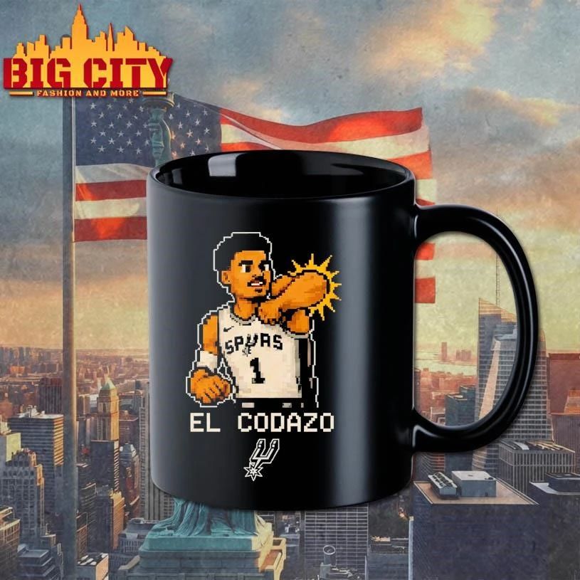Victor Wembanyama Spurs Pixel Art El Codazo Shirt