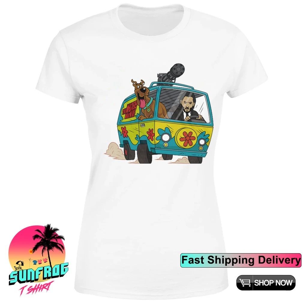 Jonh Wick Scooby-doo Minigun Machine shirt