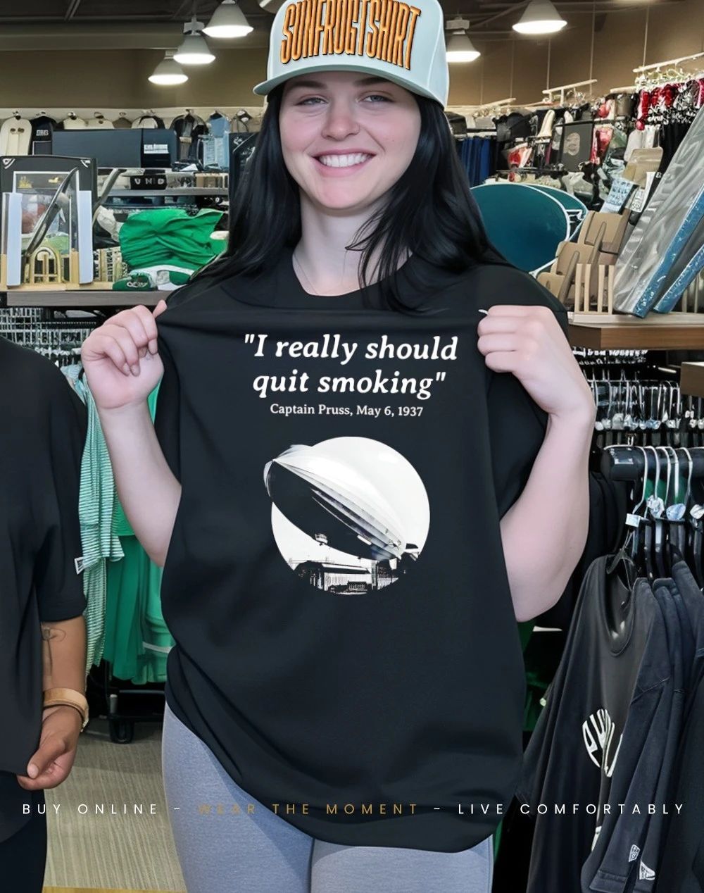 Captain Pruss Hindenburg I really should quit smoking shirt