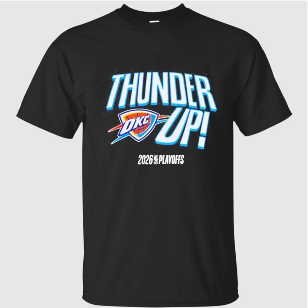 Oklahoma City Basketball Thunder Up 2026 NBA Playoffs Logo Shirt