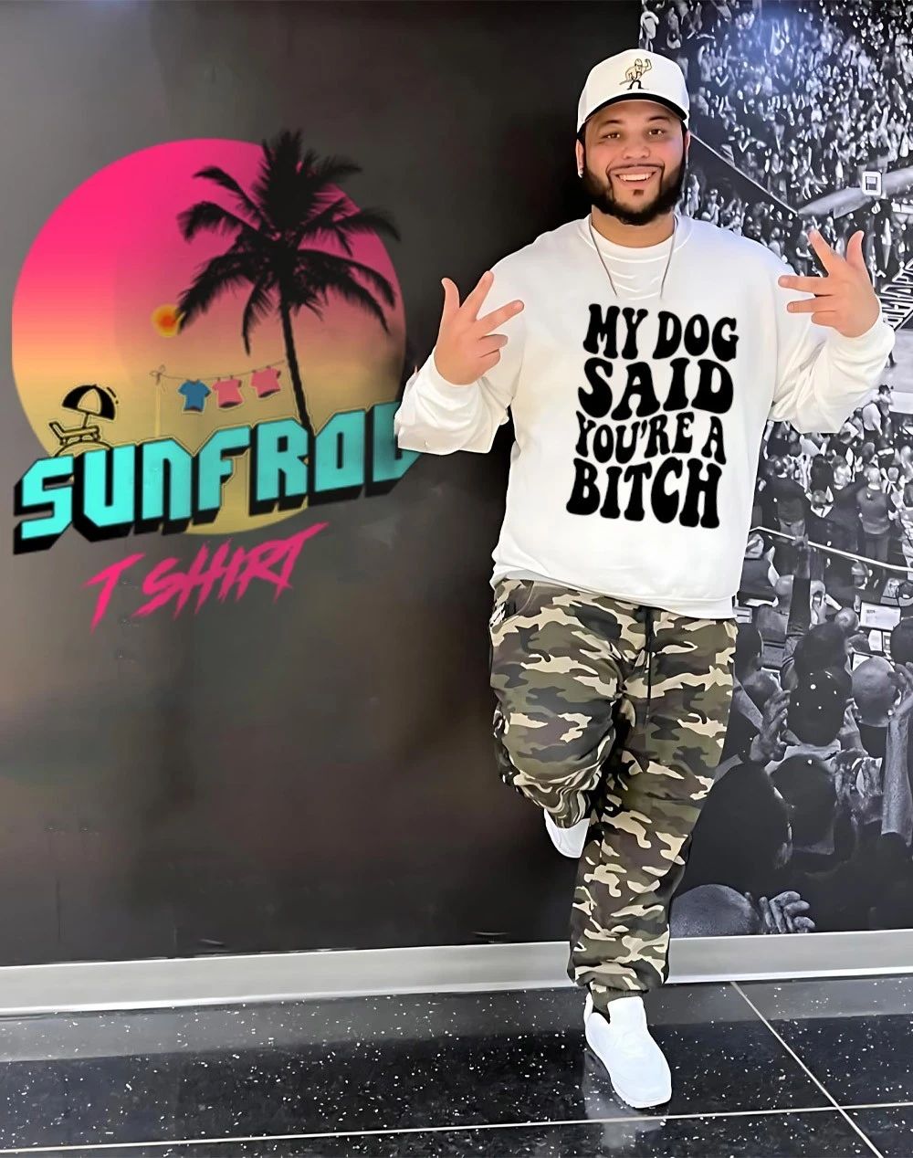 My dog said you’re a bitch vintage script shirt