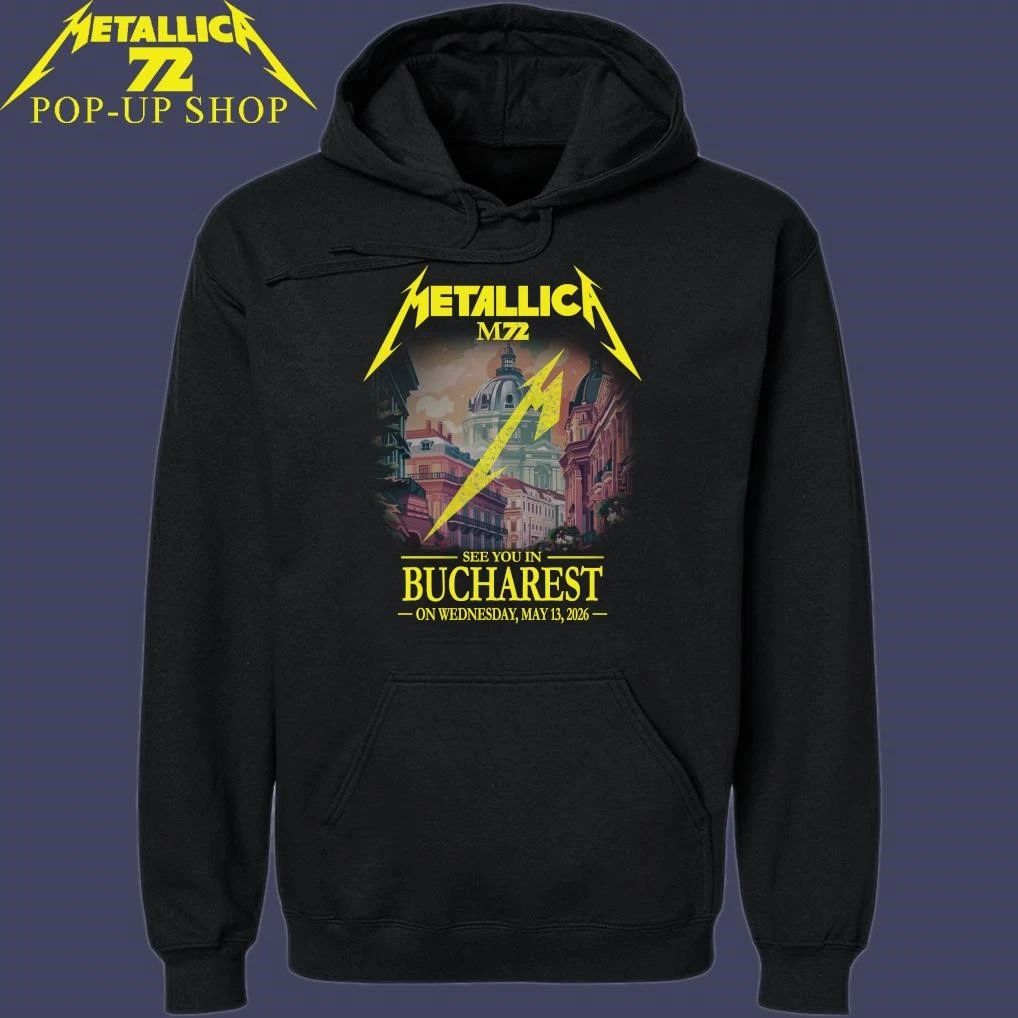 Metallica M72 See You In Bucharest On Wednesday May 13th, 2026 Shirt